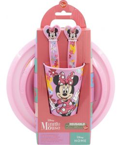 Set Pappa per bambine in plastica 5 pezzi Minnie Mouse