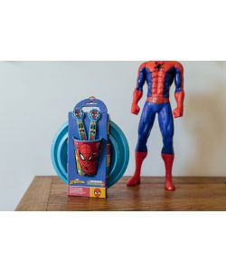 Set Pappa per bambini in plastica 5 pezzi Spiderman Uomo Ragno