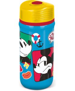Borraccia 390 ml con chiusura antigoccia in plastica per bambini Mickey Mouse