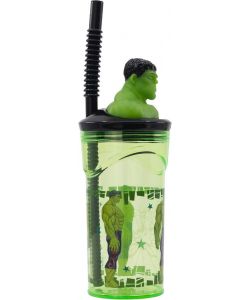 Borraccia per bambini in plastica Hulk 360 ml