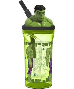 Borraccia per bambini in plastica Hulk 360 ml