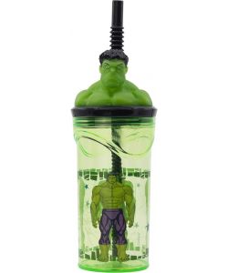 Borraccia per bambini in plastica Hulk 360 ml