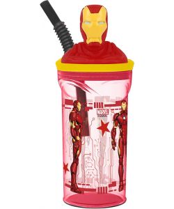 Borraccia per bambini in plastica Iron Man 360 ml