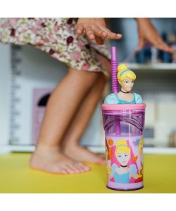 Borraccia per bambine in plastica Principesse 360 ml