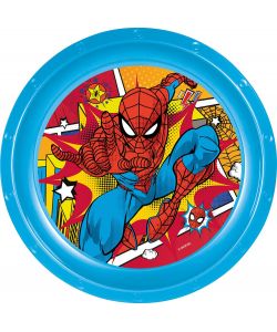 Piatto Piano in plastica Spiderman Marvel