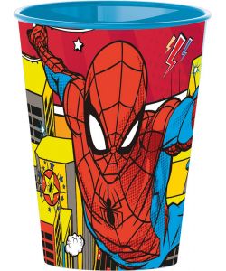 Bicchiere in plastica Spiderman Marvel 260 ml