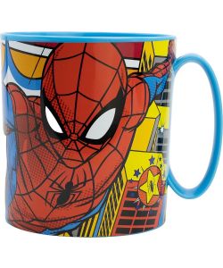 Tazza in plastica adatta a microonde Spiderman Marvel 350 ml