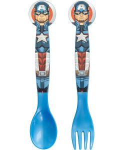 Set 2 posate in plastica Avengers Marvel