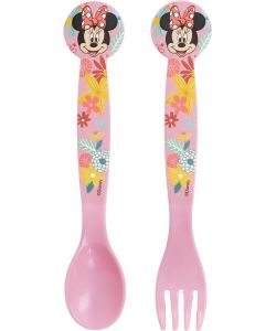 Set 2 posate in plastica Minnie Mouse Disney