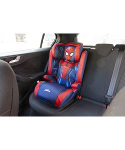 Seggiolino auto Spiderman per bambini con altezza da 100 a 150 cm