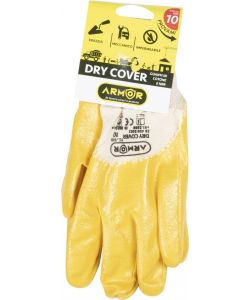 Guanti Dry Cover in cotone e NBR tg. 10