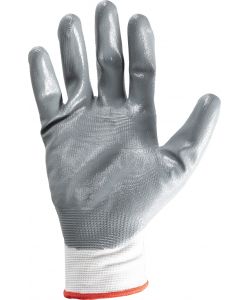 Guanti in nylon e nitrile mod.G057 taglia 10 bianco/grigio Lavoro