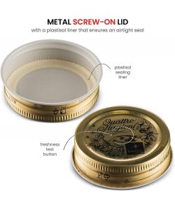 Bormioli Tappi per Barattoli - Metallo - 56 mm