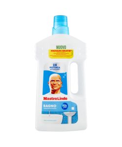 Mastro Lindo Detergente Liquido Bagno 930ml Bianco - Rimuove Calcare e Sapone