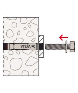 Fischer Tasselli Ancoranti Metallici SLM 6 con Vite - 12x45 mm - 50 Pz