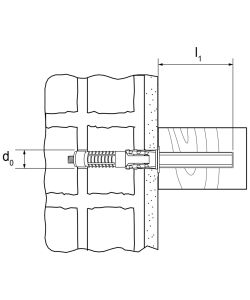 Fischer Reggimensola a Scomparsa - Nylon - 150 mm