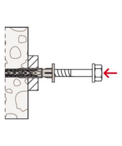 Fischer Tasselli con Vite - 8x80 mm - 6 Pezzi
