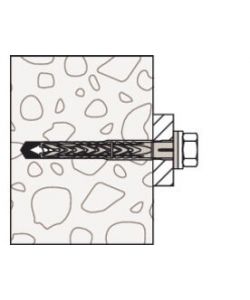 Fischer Tasselli con Vite - 8x80 mm - 6 Pezzi