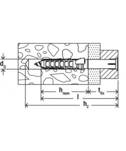 Fischer Tasselli con Vite - 8x80 mm - 6 Pezzi