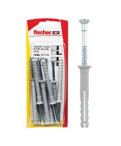 Fischer Tasselli a percussione N 6X60 K con vite (15 Pz.)