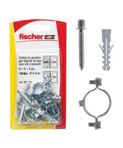 Fischer Collari D16 K fissatubi (4 Pz.)