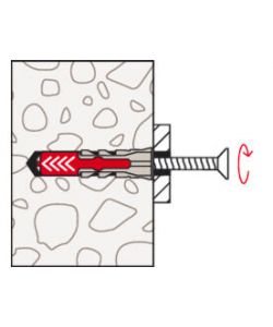 Fischer Tasselli con Vite per Murature e Cartongesso - 8mm 40mm