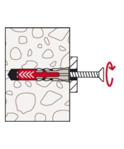 Fischer Tasselli con Vite per Murature e Cartongesso - 8mm 40mm