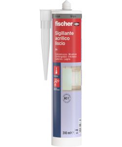 Fischer Sigillante Acrilico Liscio Verniciabile Grigio - 310 ml