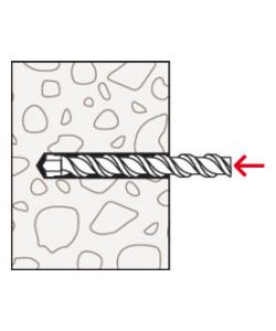Fischer Tassello Nylon SX Plus 6x30 - Blister da 15 pz - Fissaggio Sicuro