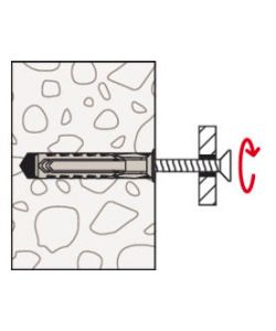 Fischer Tassello Nylon SX Plus 6x30 - Blister da 15 pz - Fissaggio Sicuro