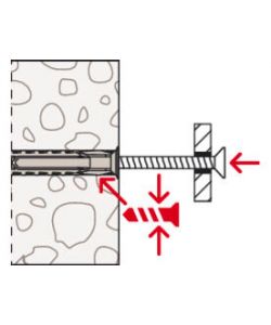 Fischer Tassello SX in Nylon 40 mm x 8 mm - 10 pezzi