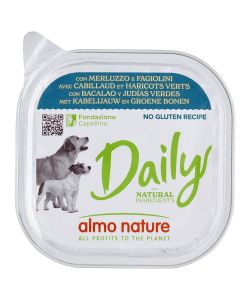 Almo Nature Daily Alimento Umido per Cane - Merluzzo Fagiolini 300 g