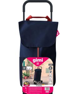 Carrello Twin Blu con 4 ruote 50 l Gimi