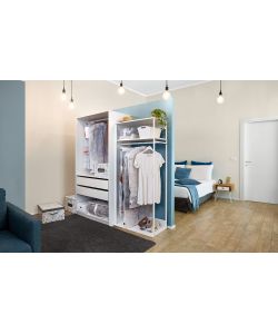 Domopak Living Custodia Coperte - Trasparente Opaco - 95x45x18 cm