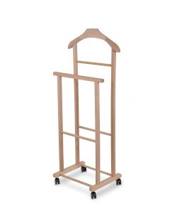 Indossatore Appendiabiti in Legno colore Naturale - 44x30x103 cm
