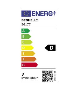 Beghelli Lampadina Led Zafiro Goccia E27 - 7W 1000lm 4000K