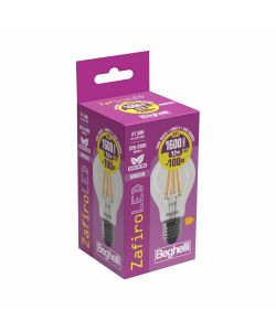 Beghelli Lampadina Led Zafiro Goccia E27 - 12W 1600lm 4000K