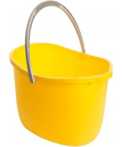 Apex Secchio 15L Giallo con Strizzatore e Bocchetta di Scarico