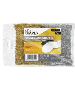 Apex Spugne Antigraffio Multicolore 12x8x3 cm Confezione da 2 Pezzi