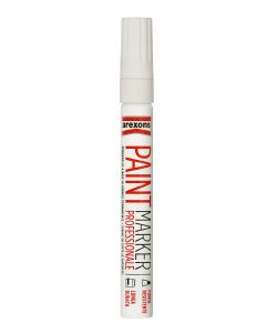 Arexons Pennarello Indelebile Bianco per Legno Metallo Plastica 10ml