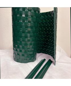 TENAX Striscia Frangivista Verde 19x205 cm in HDPE con 2 Clip Fissaggio