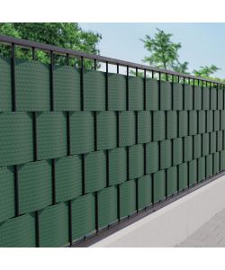 TENAX Striscia Frangivista Verde 19x205 cm in HDPE con 2 Clip Fissaggio
