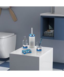 Pyxis portasapone bianco/blu