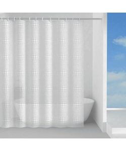 Gedy Tenda Doccia PEVA 120x200 cm Lens Impermeabile con Anelli Inclusi