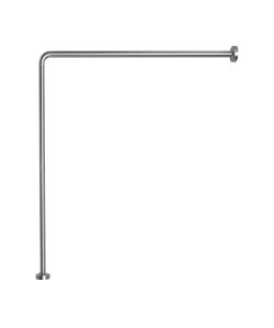 Gedy Asta Angolare Tenda Doccia - Alluminio Anodizzato Cromato - 81 cm
