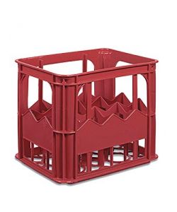 Stefanplast Portabottiglie Cantina - Rosso - 12 Posti