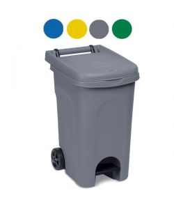 Bidone Urban Quadro C/Pedale Blu L 60 Stefanpl