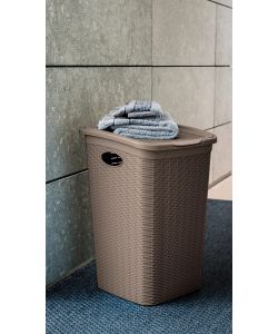 Stefanplast Portabiancheria Elegance Tortora - 50L - 37x38x54,5 cm