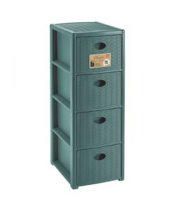 Cassettiera P.4 Elegance Green 30X40 H 80 Stefanplast