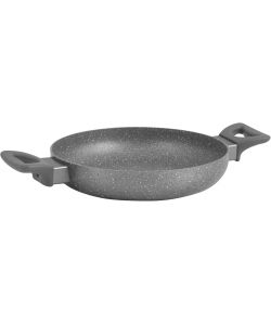 H&H Tegame Antiaderente Stone Grigio 28 cm per Induzione Lavabile